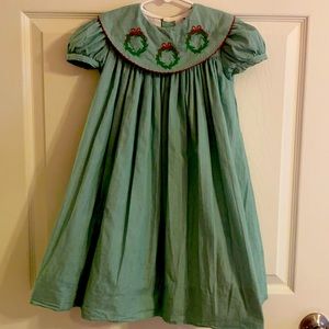 Bailey Boys Wreath Christmas Dress